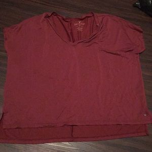 Off the shoulder crop tee